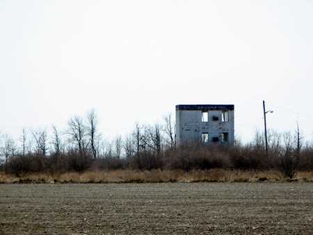 Tri-City Dragway - Tower Remains Photo From Water Winter Wonderland